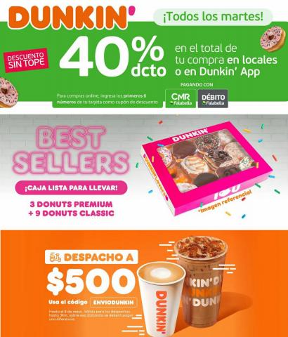 Ofertas de Restaurantes y Pastelerías | Promos imperdibles de Dunkin Donuts | 05-05-2022 - 31-05-2022