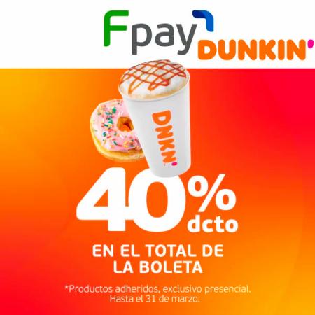 Catálogo Dunkin Donuts | 40% de desconto | 01-03-2023 - 31-03-2023