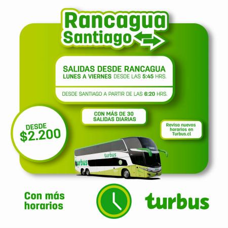Catálogo Tur Bus | Precios y horarios | 20-07-2022 - 22-08-2022