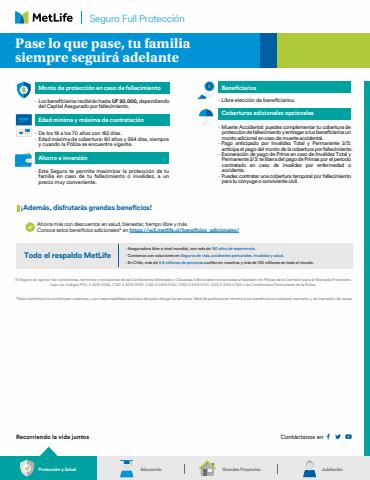 Catálogo MetLife | Seguro Full Protección | 18-02-2022 - 30-04-2022