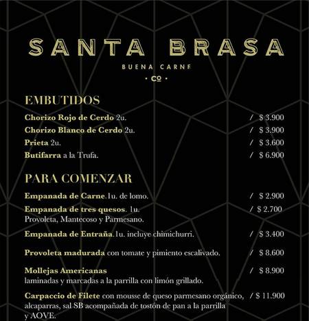 Catálogo Santabrasa en Santiago | Nueva carta | 13-08-2021 - 31-08-2022