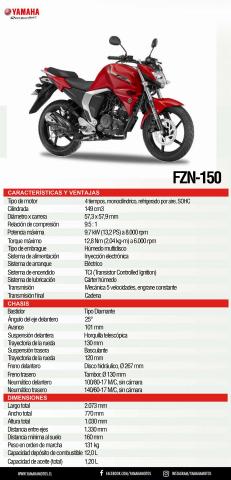 Catálogo Yamaha | FZN150 | 06-01-2022 - 06-01-2023