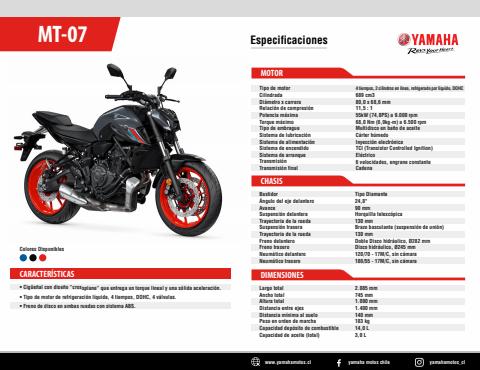 Catálogo Yamaha | MT-07 | 06-01-2022 - 06-01-2023