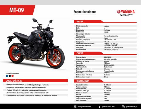 Catálogo Yamaha | MT-09 | 06-01-2022 - 06-01-2023