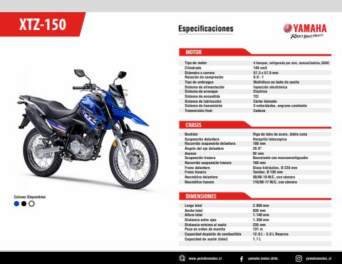 Catálogo Yamaha | XTZ-150 | 06-01-2022 - 06-01-2023