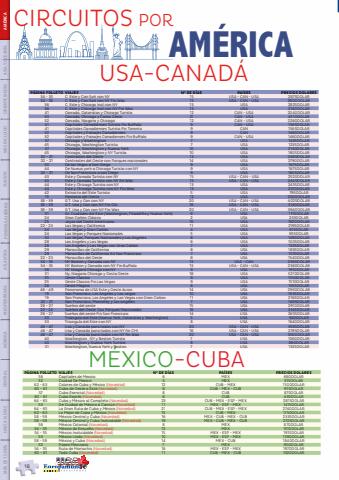 Catálogo Europamundo | Circuitos por América, Usa-Canadá | 07-01-2022 - 30-06-2022