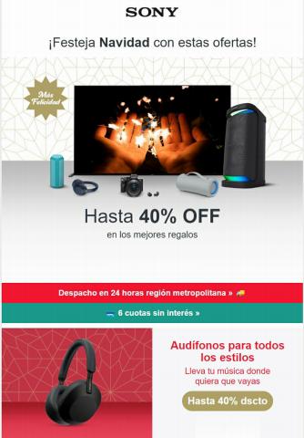Catálogo SONY en Castro | Festeja Navidad con estas ofertas | 05-12-2022 - 20-12-2022