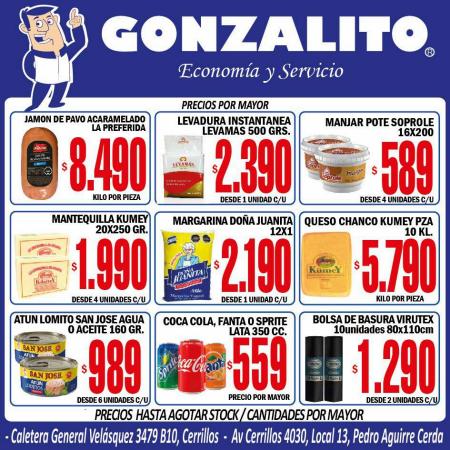 Ofertas de Supermercados y Alimentación en Santiago | PROMOCIONES LOCALES GONZALITO MAYO 2022 de La Oferta | 23-05-2022 - 28-05-2022