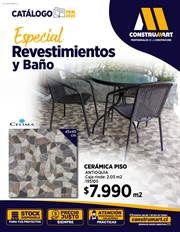 Oferta en la página 23 del catálogo ESPECIAL REVESTIMIENTOS Y BAÑO - REGIÓN METROPOLITANA de Construmart