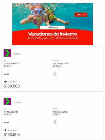 Catálogo Cocha | Vacaciones de invierno | 12-05-2023 - 30-06-2023