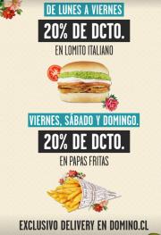 Ofertas de Restaurantes y Pastelerías en Santiago | Promociones delivery de Dominó | 22-03-2023 - 31-03-2023