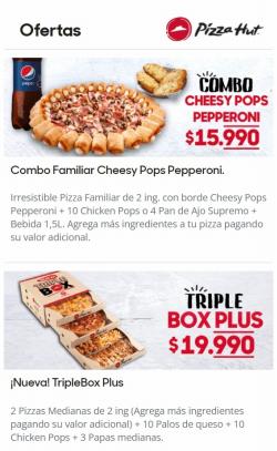 Ofertas de Restaurantes y Pastelerías en el catálogo de Pizza Hut ( Publicado ayer)