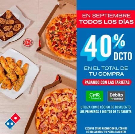 Ofertas de Restaurantes y Pastelerías en Las Condes | Grandes ofertas Domino´s de Domino's Pizza | 05-09-2022 - 30-09-2022