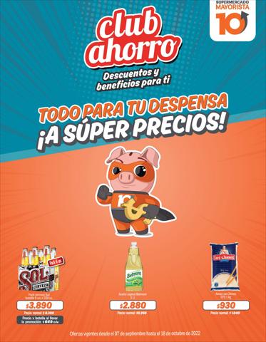 Ofertas de Supermercados y Alimentación en Santiago | Ofertas Mayorista 10 de Mayorista 10 | 07-09-2022 - 18-10-2022