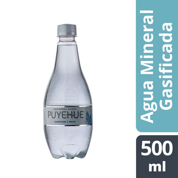Ofertas de Agua Mineral con Gas Puyehue 500 cc por $810