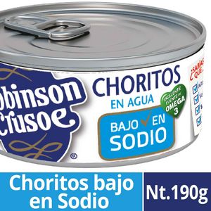 Oferta de Choritos al natural bajo en sodio 100 g drenado por $1549 en Jumbo
