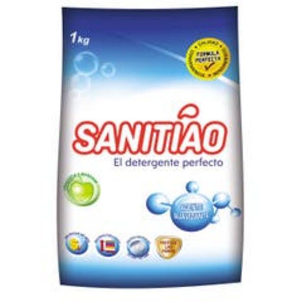 Ofertas de Detergente en Polvo Sanitiao 1 Kilo 12 Unidades por $17990