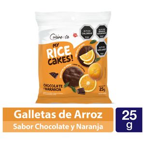 Oferta de Galleta de arroz con chocolate y naranja 25 g por $439 en Santa Isabel