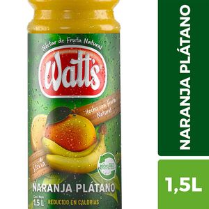 Oferta de Néctar Watt's naranja-plátano 1.5 L por $1400 en Santa Isabel