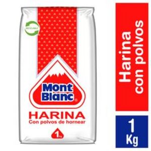 Oferta de Harina Mont Blanc con polvos 1 Kg por $1140 en Unimarc