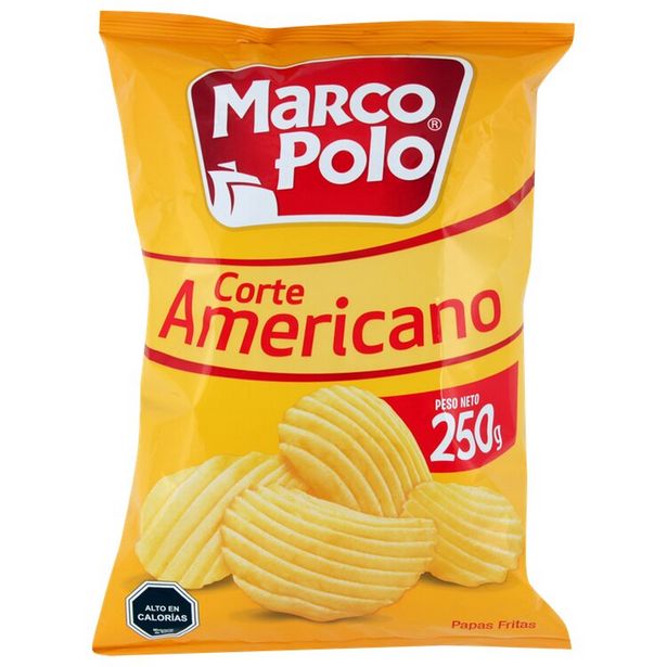 Ofertas de Papas fritas Marco Polo corte americano bolsa 250 g por $1400