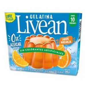 Oferta de Jalea Livean naranja libre de azúcar 20 g por $600 en Unimarc