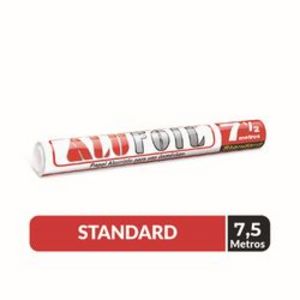 Oferta de Papel aluminio AluFoil estándar 7.5 mt rollo 1 un por $1323 en Unimarc
