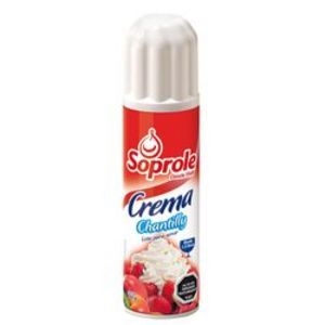 Oferta de Crema chantilly Soprole botella spray 250 g por $3420 en Unimarc