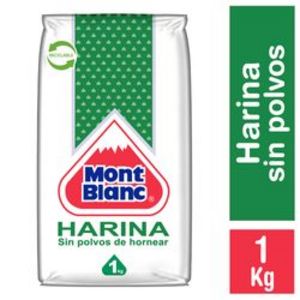 Oferta de Harina Mont Blanc sin polvos 1 Kg por $1140 en Unimarc