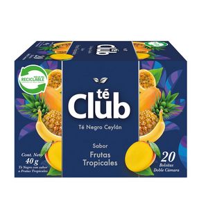 Oferta de Té negro Club frutos tropicales 20 un por $990 en Unimarc