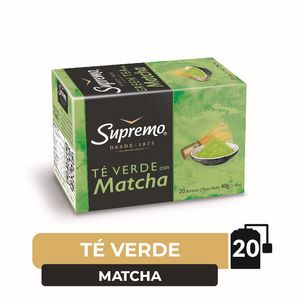 Oferta de Té verde Supremo con matcha 20 bolsitas por $1266 en Unimarc