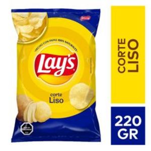 Oferta de Papas fritas Lay's corte liso bolsa 220 g por $1666 en Unimarc