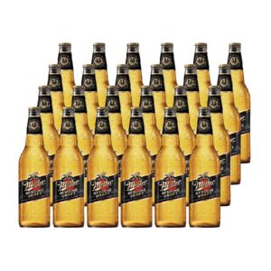 Oferta de Cerveza Miller Botella 355cc x24 por $1050 en Liquidos