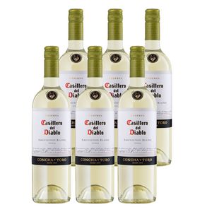 Oferta de Vino Casillero del Diablo Sauvignon Blanc Botella 750cc x6 por $4990 en Liquidos