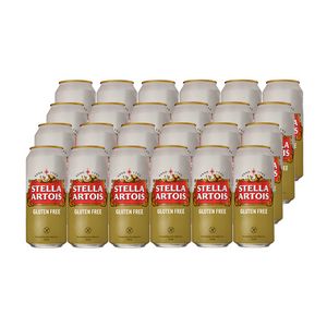 Oferta de Cerveza Stella Artois Gluten Free lata 473 CC x24 | Liquidos.cl por $890 en Liquidos
