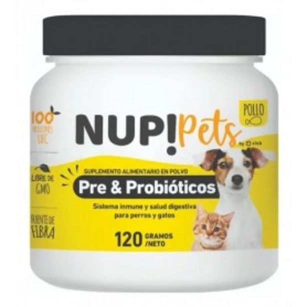 Ofertas de Nup! Pets Pre & Probioticos Pollo 120 grs por $16990