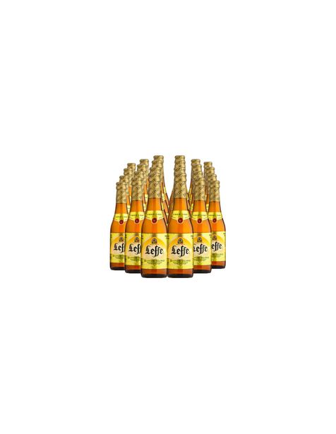 Ofertas de 24 cerveza Leffe Blond 330 cc., Cerveza Belga por $41490