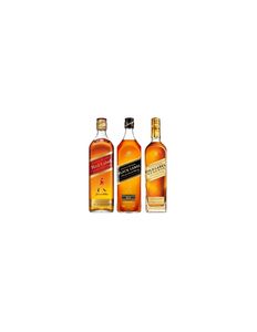 Oferta de 3 Whisky Mix Johnnie Walker (Red, black, Gold) por $162390 en Bbvinos