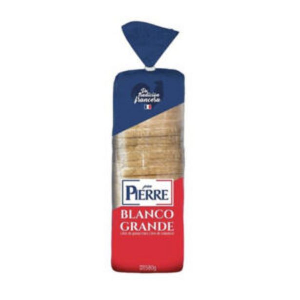 Ofertas de Pan de molde blanco Pierre 580gr por $1399