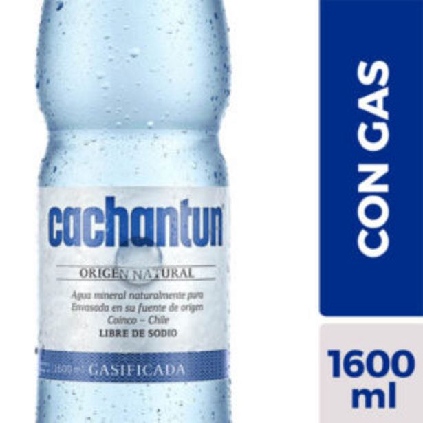 Ofertas de Agua Mineral Cachantun con gas 1,6Lt por $590