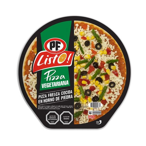 Ofertas de Pizza Vegetariana Refrigerada PF 465 gr por $3590