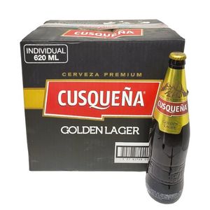 Oferta de Pack 12 Cerveza Cusqueña Lager Botella 620 ml por $11990 en Supermercado El Trébol