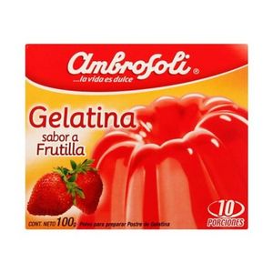 Oferta de Gelatina Ambrosoli Frutilla 100 Grs por $699 en Supermercado El Trébol