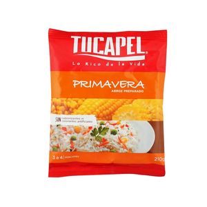 Oferta de Arroz Tucapel Primavera 210 gr por $699 en Supermercado El Trébol