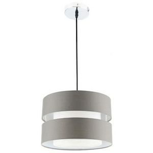 Oferta de Lámpara de colgar tela 1 luz E27 gris por $8990 en Falabella