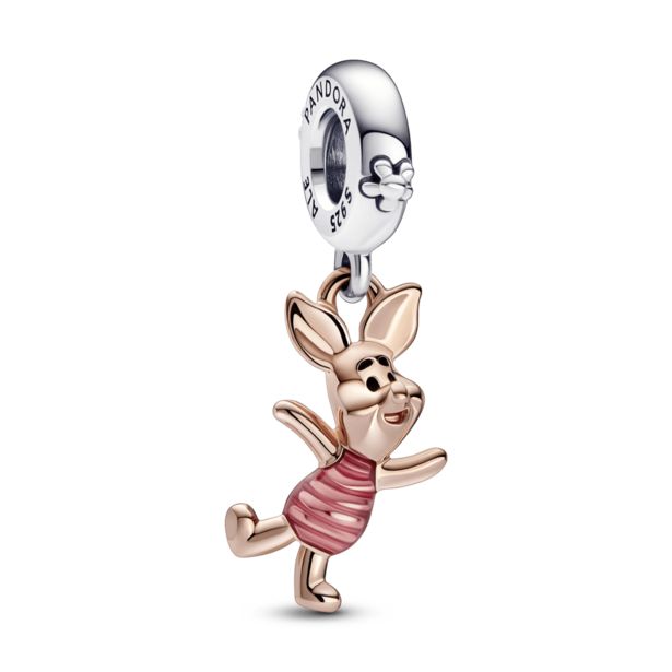 Oferta de Disney Winnie Pooh, charm colgante Piglet Recubrimiento en Oro Rosa de 14k | Pandora Plata Esterlina por $118000 en Pandora