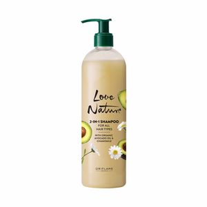 Oferta de Shampoo 2 en 1 para Todo Tipo de Cabello con Aceite de Palta Orgánico y Manzanilla Love Nature por $15000 en Oriflame