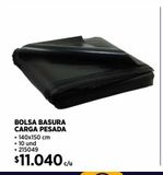Oferta de BOLSA BASURA CARGA PESADA 140X150 CM 10 UN por $11040 en Construmart