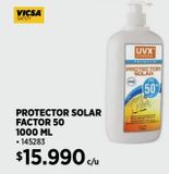 Oferta de Protector solar Vicsa por $15990 en Construmart
