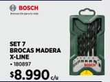 Oferta de Set 7 brocas Bosch por $8990 en Construmart